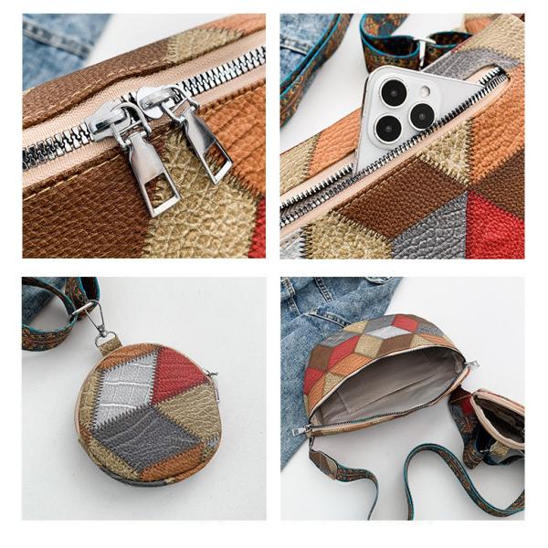 AUTUMN AND WINTER RETRO CROSSBODY BAG BAG FEMALE BAG FASHION CHEST CROSSBODY BAG NEW NICHE DESIGN MOBILE PHONE RETRO FAN