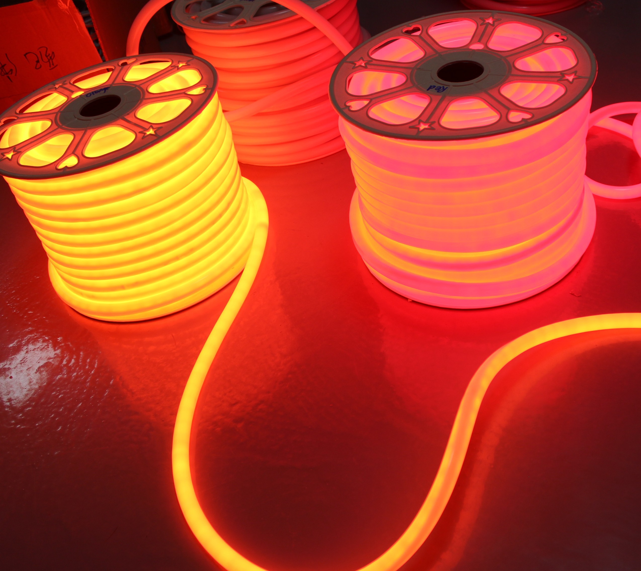 16mm Ip67 Flexible Strip orange Round 24v 360 Degree Led Neon Flex
