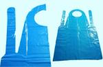 White Protective Eco-friendly Oilproof Disposable Plastic Aprons