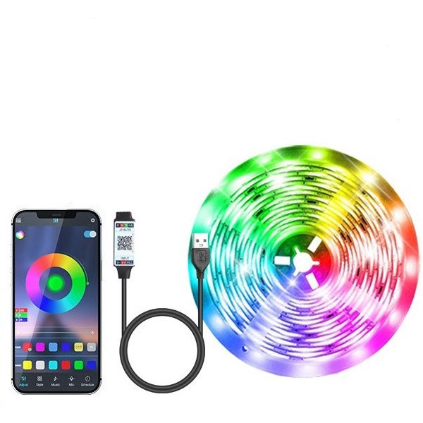 USB Powered LED Strip Light With RGB Color Temperature And SMD5050 LED Light Source