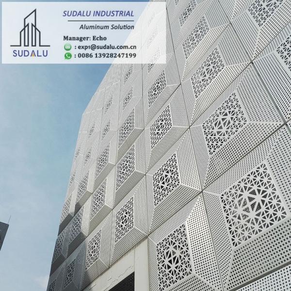 SUDALU Interior/ Exterior Decoration Laser Cut Aluminum Cladding Wall Panel