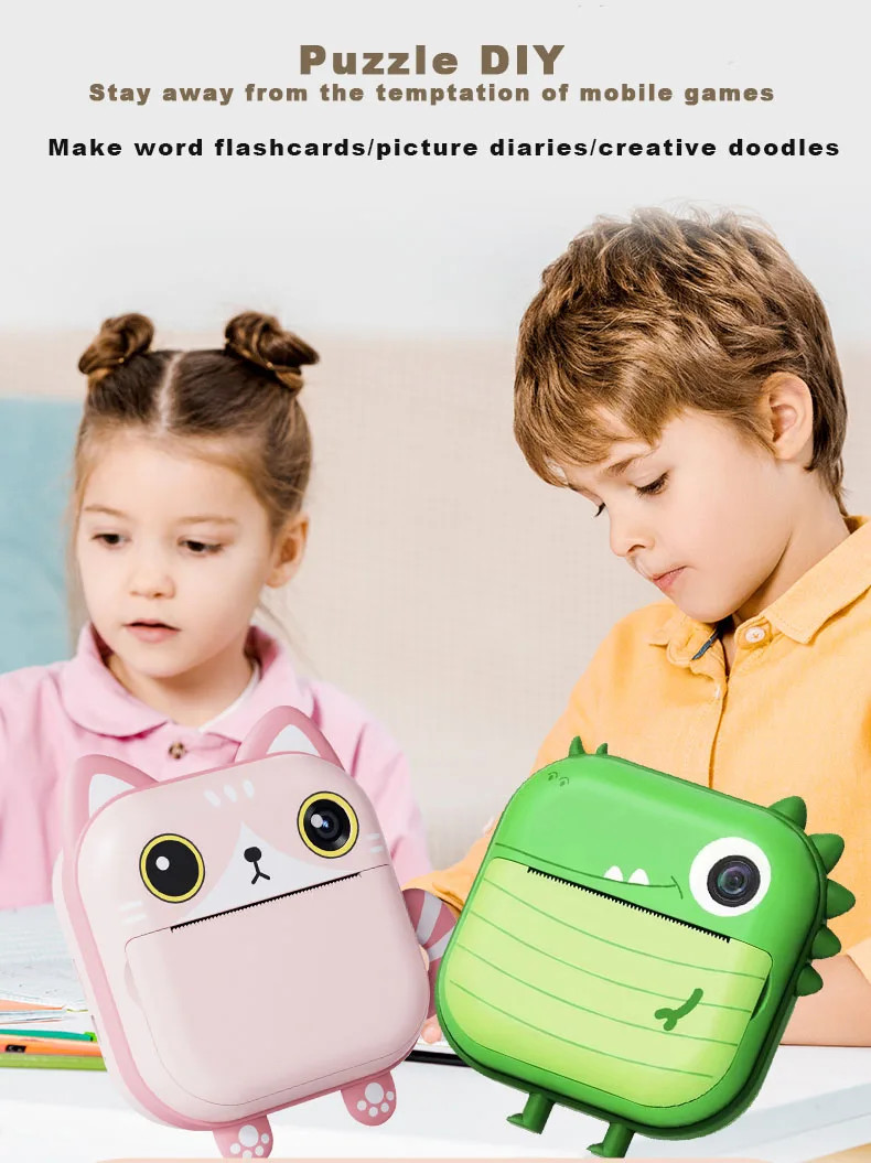 HD Filming M2 Kid Camera 1080p HD Resolution Built-In Games 4800W Pixel