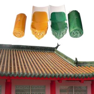 China Handmade Chinese Glazed Roof Tiles Ceramic Malaysia Temple Asian wholesale