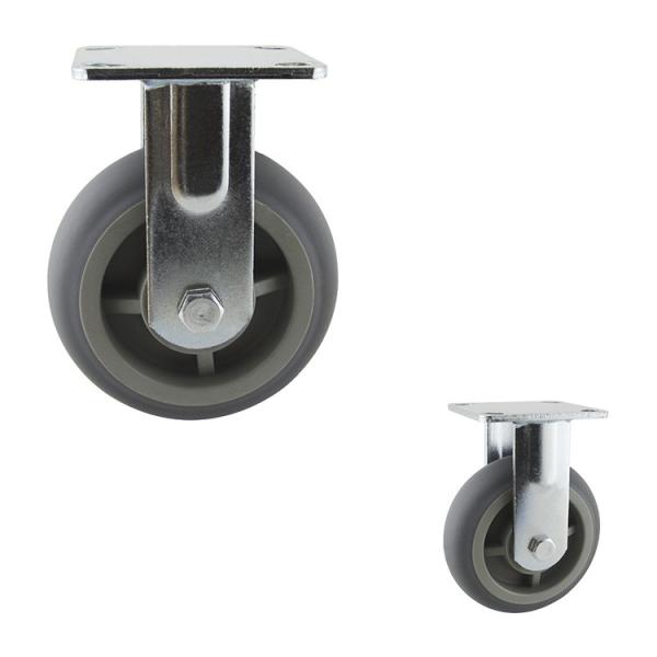 Quality Thermoplastic Rubber 150mm 250kg Rigid Directional Locking Swivel Casters for sale