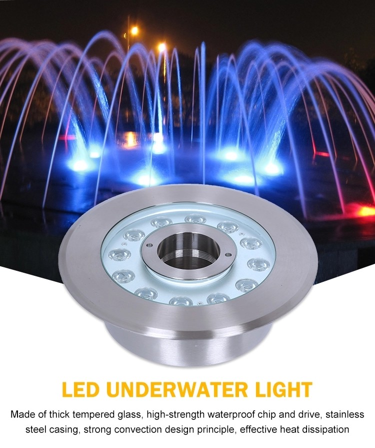 Stainless Steel Case Waterproof Boat Lights 15W 3000k - 6000k CCT 1 Year Warranty