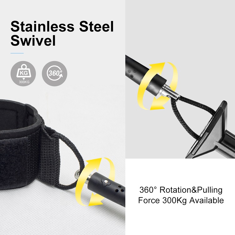 1.3-1.4m Length Surf Leash Unisex Applicable People OEM Surfboard Leash
