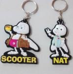 Iron / Brass / Zinc alloy Soft enamel Promotional Metal PC Keyrings