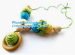Rainbow Crochet necklace, cotton Nursing necklace Fashion Accessory, crochet,