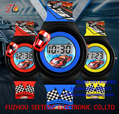Popular customized promotion watch for children and adults cool cute sport car watch children's watch fashion watches