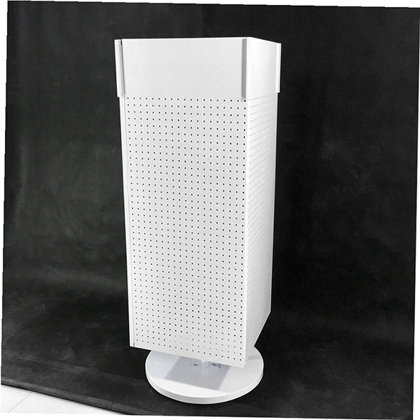 H1440mm W540mm Pegboard Display Rack , Countertop Pegboard Spinner Rack Four Sided