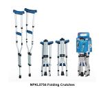 Lightweight and Strong Aluminum Axillary Crutches Disabled Walking Crutches