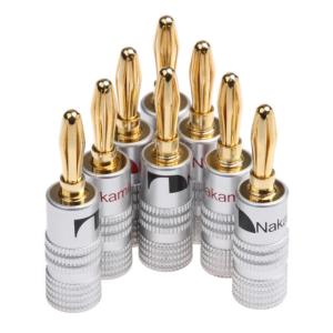 China 24K Gold Plated Nakamichi Speaker Connectors , Practical Nakamichi BFA Banana Plugs wholesale