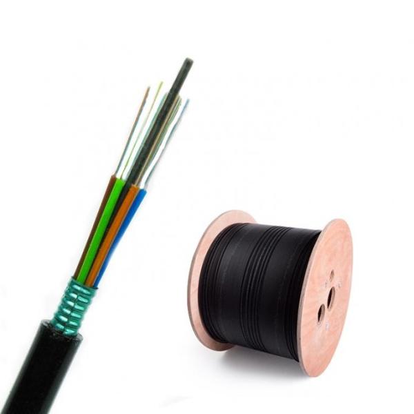 Loose Tube Stranded GYTS Outdoor Aerial  Duct 24 Core Single Mode Fiber Optic Cable 1