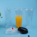PET Leakage Proof 700ml Plastic Bubble Tea Cups