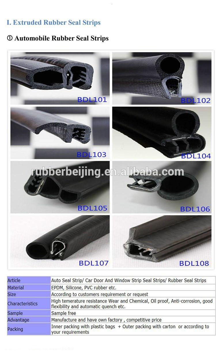 Windscreen Rubber Seal TPE for Car Door Window Weatherstrip in Automotive Industry