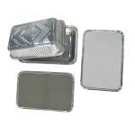 Environmental Friendly Rectangular Disposable Aluminum Foil Tray With Paper