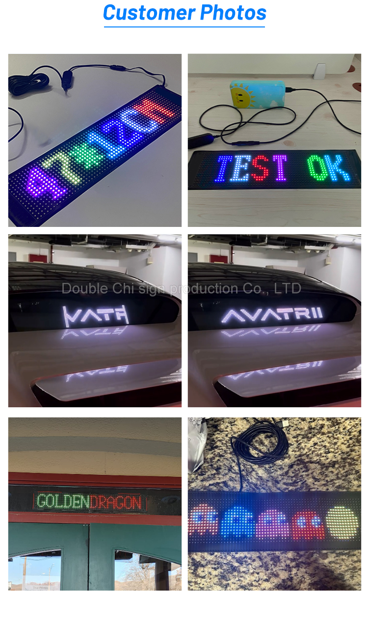 LED Car Sign Board Indoor LED Digital Signage for Advertising Publish Smart App Control