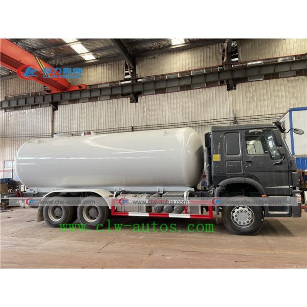 Sinotruk Howo 20m3 10 Ton LPG Gas Tanker Truck With Flow Meter