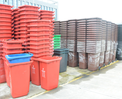 120L/240L/360L/480L/660L/800L/1100L/1200L waste plastic trash home outdoor garbage bin