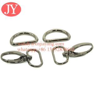 China metal gun snap hook and d rings for handbags wholesale