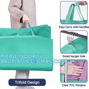 China Carry On Garment Bag For Business Travel Canvas Leather Men Suit Cover, Non Woven Dust Cover Bags wholesale