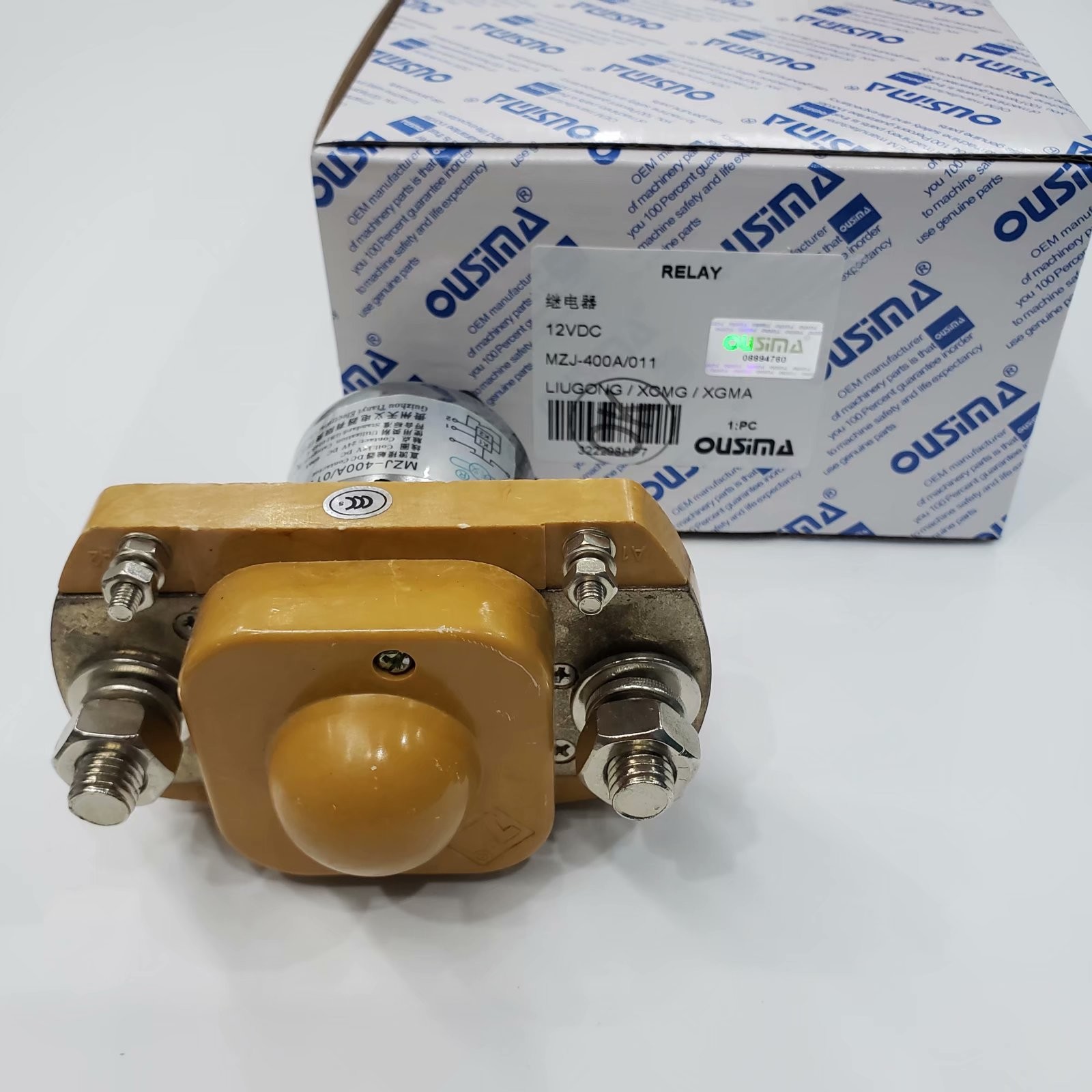 OUSIMA MZJ-400A 011 12V Solenoid Switch MZJ400A 011 Contactor Relay For Excavator LIUGONG XCMG XGMA