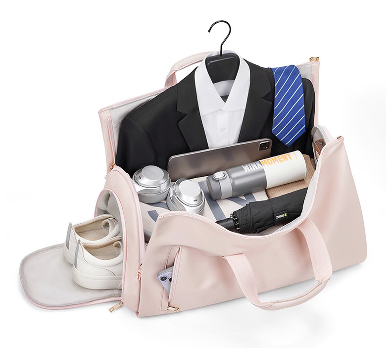 Zipper Closure 50cm Travel Luggage Bag Duffle Garment Bag For Women Men