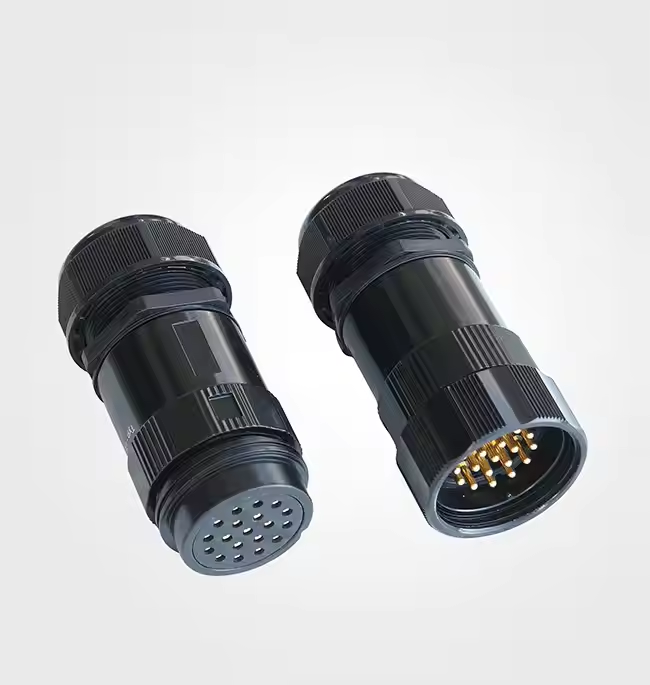 19-Pin Socapex Power Extension Cable Copper Electrical Plug Multipin Male Female Connectors
