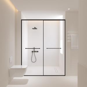 China 3mm-12mm Tempered Glass Shower Room Dry And Wet Separation wholesale