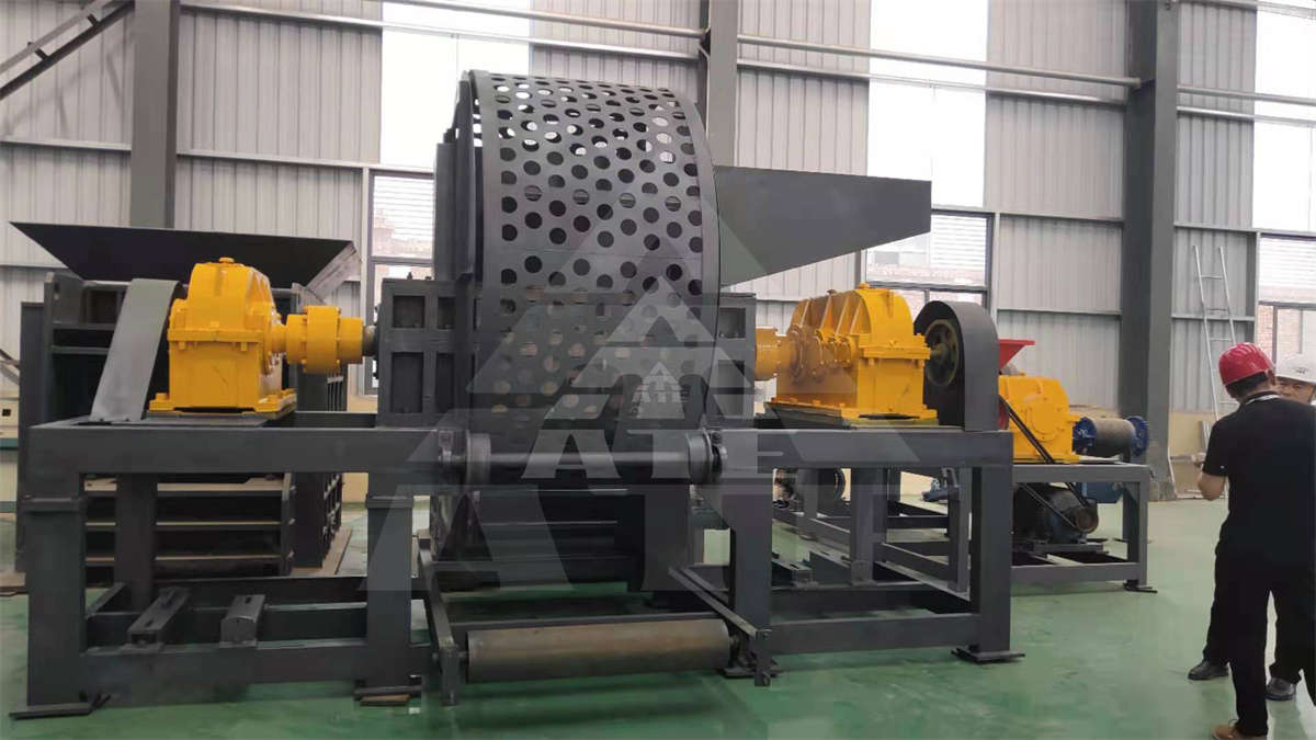 Customized Truck Tire Shredder 2tpd 3tpd Tire Shredding And Recycling