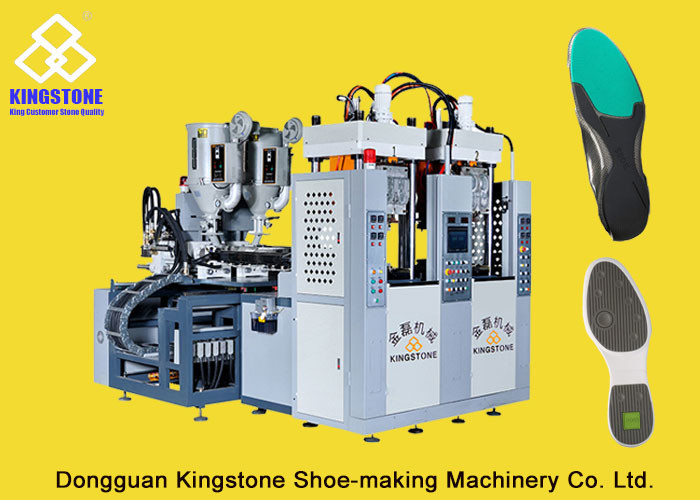 Automatic Vertical Rubber TPU TR PVC Shoe Sole Injection Machine 2 Stations