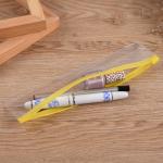 Personalised Clear Transparent Pencil Pouch Case Stationery Plastic