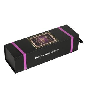 China Lightweight Hard Cardboard Magnetic Wine Gift Box Customized With Handle wholesale