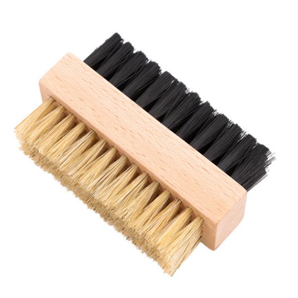 Double Sided Beech Wood Block Brush Solid Wood Shoe Brush