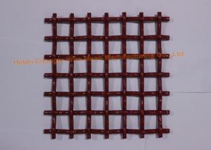 China Square Slot V Hook Red Steel Vibrating Screen Mesh wholesale