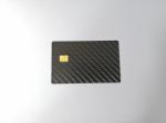 85x54x0.8mm Carbon Fiber Card With SLE4442 Small Contact Chip