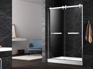 China Hinge tempered glass shower doors,unique hinge shower door,tempered shower enclosure wholesale