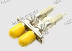 China RoHS Yellow Dust Caps Duplex ST To LC Fiber Adapter wholesale