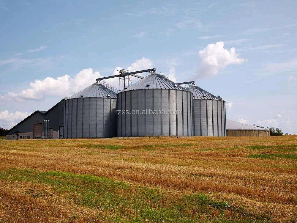 STGF50 5000 Ton Maize Rice Wheat Storage Machine Spiral Ventilation Corrugated Steel Grain Silo