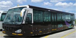 China Large Capacity 4 Stroke Diesel Engine Airport Shuttle Bus 5300 on sale