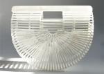 Ladies Dinner Party Evening Pouch Bag Handbag Fashionable Acrylic And Bamboo