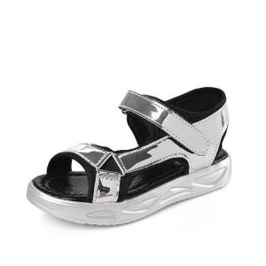 China Glossy Lovely Beach Open Toe Sandals Eco Friendly PVC Sole For Girls wholesale