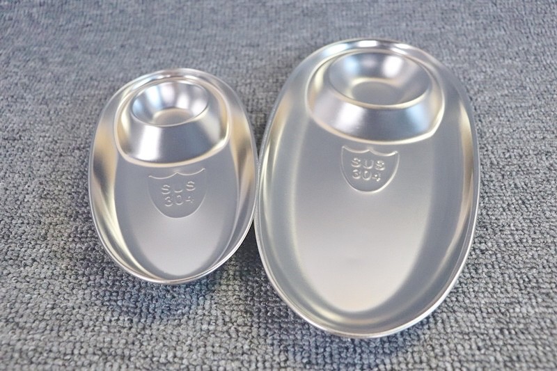 Dinner plate for baby divided plates divider stainless steel chip dip food plate lunch serving mess tray