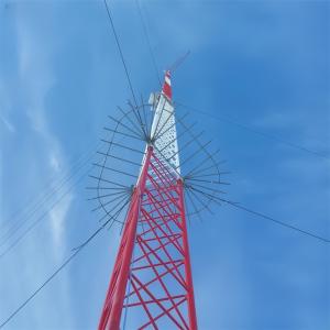 China 20M Meter Hot Dip Galvanized Tubular Steel Guyed Wire Tower 5G Radio Antenna Telecommunication Mast wholesale