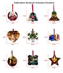 Sublimation Christmas Gifts Supply Double Sided Aluminum Sublimation Christmas