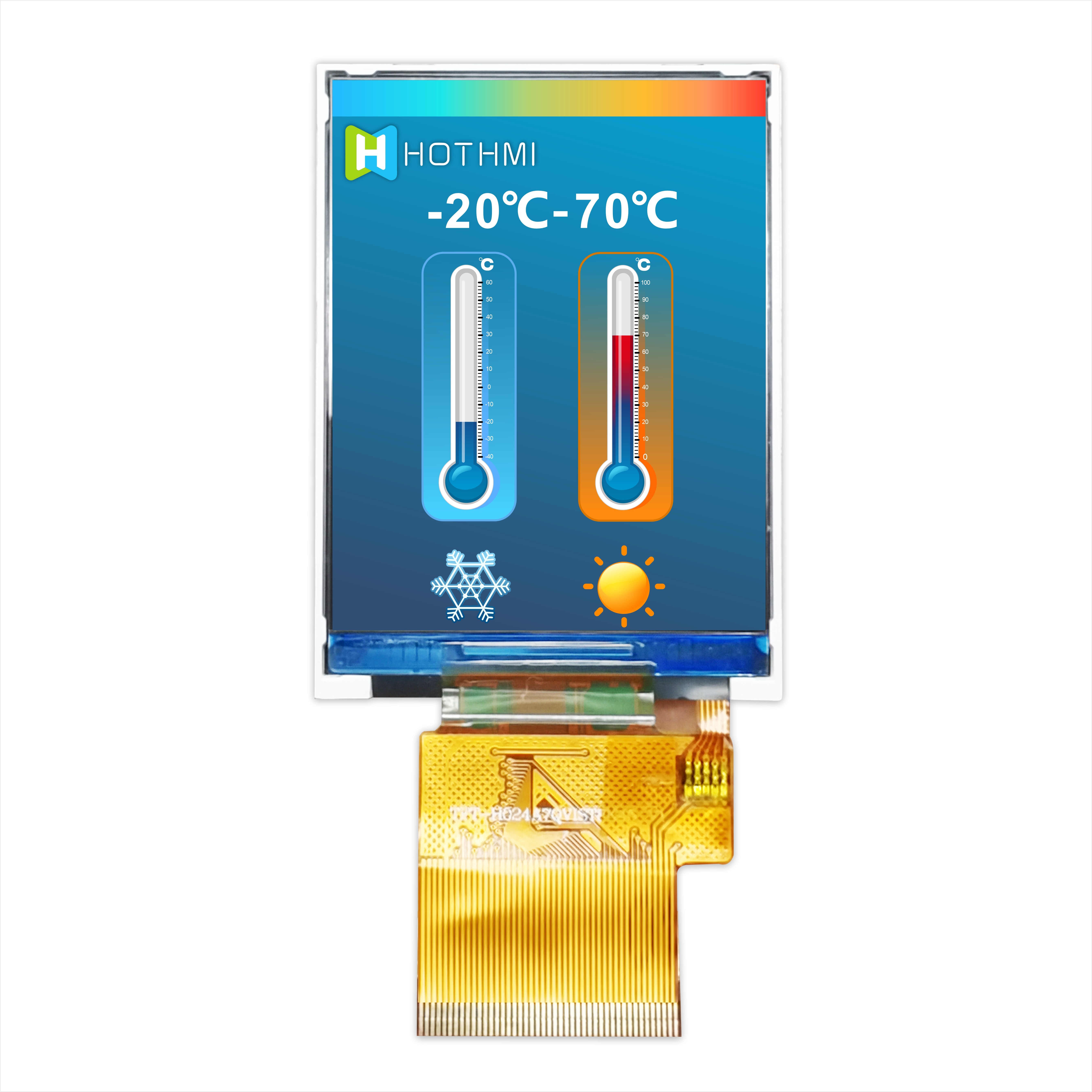 2.4 Inch TFT Sunlight Readable , 240x320 Sun Readable Display TFT-H024A7QVIST8N45
