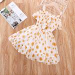 Children'S Dress Clothing Summer Girls Suspender Printed Dress