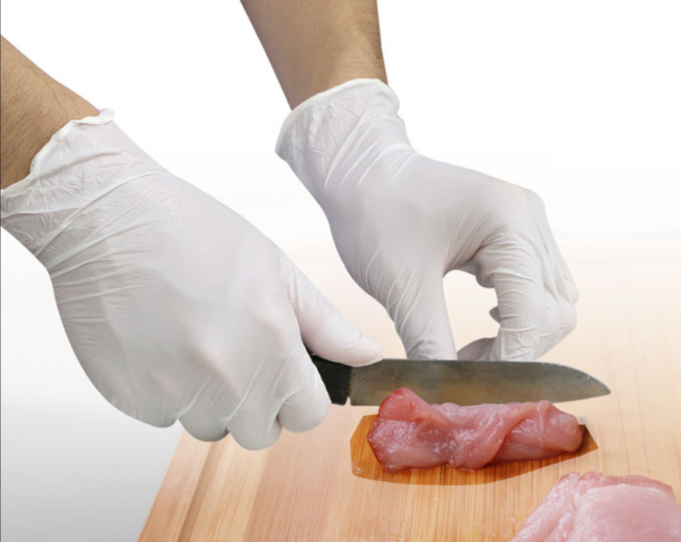 Latex examination gloves Powder-free medical grade gloves disposable rubber gloves
