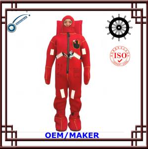 China Durable Water Survival Suit High Thermal Stability Red / Orange Color wholesale