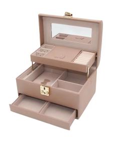 China Custom Logo Lotus Root Pink Color Jewelry Cases For Women wholesale